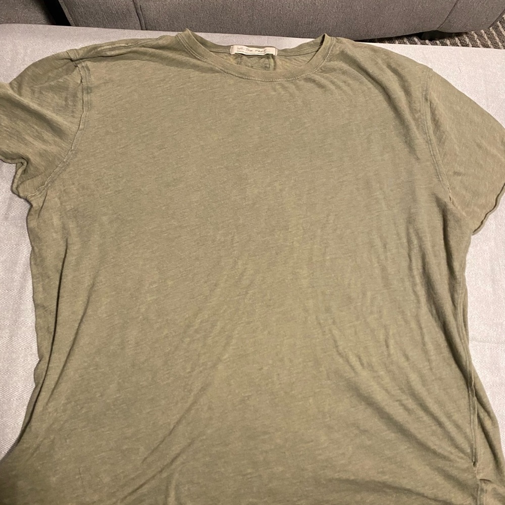 We The Free People Women’s Short Sleeve Tee Oversized Tshirt Sage Green Size M